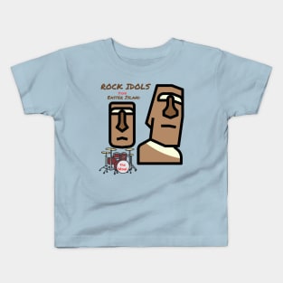 Easter Island Rock Idols, The Moai Kids T-Shirt